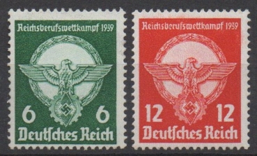 Michel Nr. 689 - 690, Reichsberufswettkampf postfrisch.